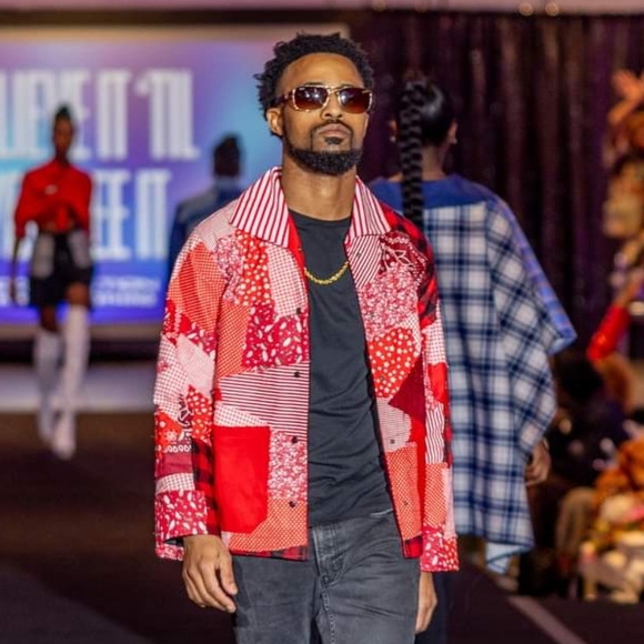 Red Patched Painter’s Jacket - Picture 7 of 7